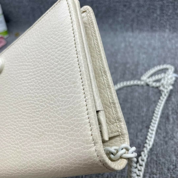 100% Authentic GUCCI Soho Wallet on Chain Leather Shoulder Bag - Picture 11 of 14